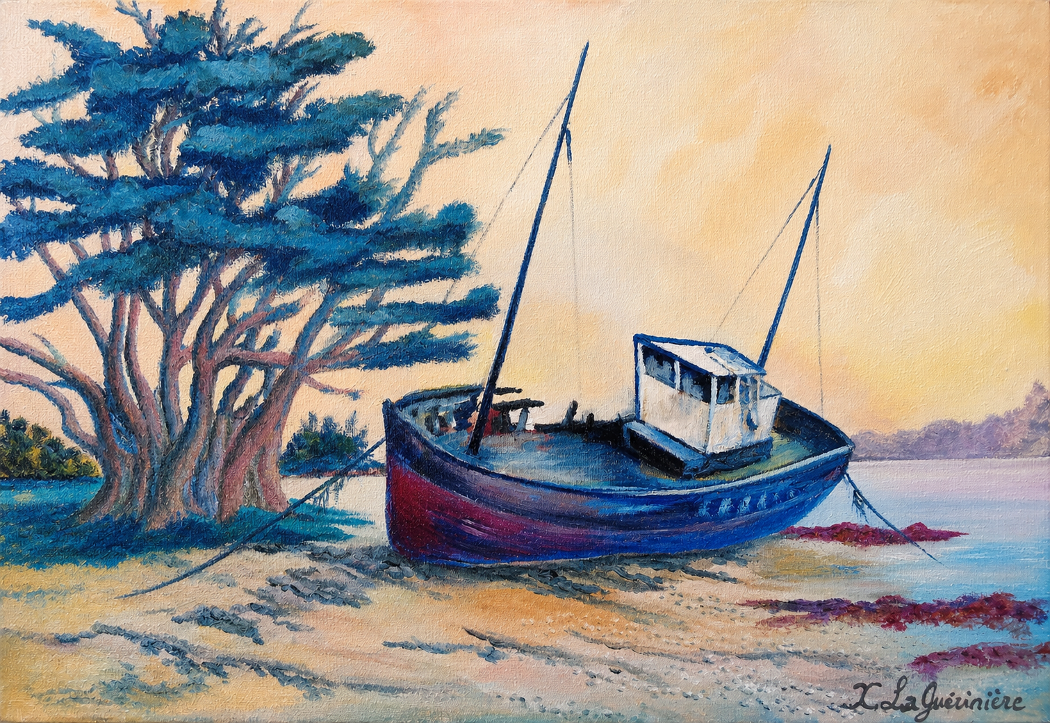 Bateau bleu